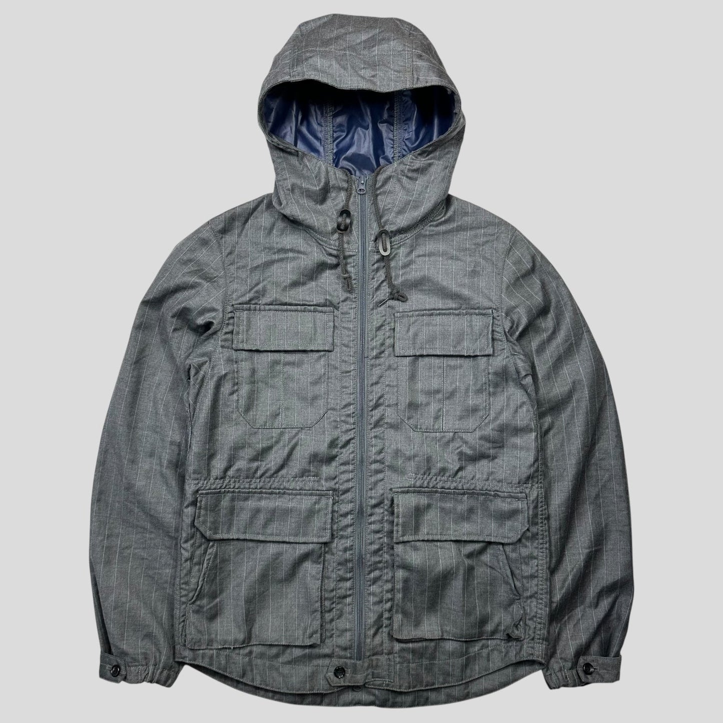 Comme Des Garçons Homme 2011 Pinstripe Weatherproof Wool Jacket - S