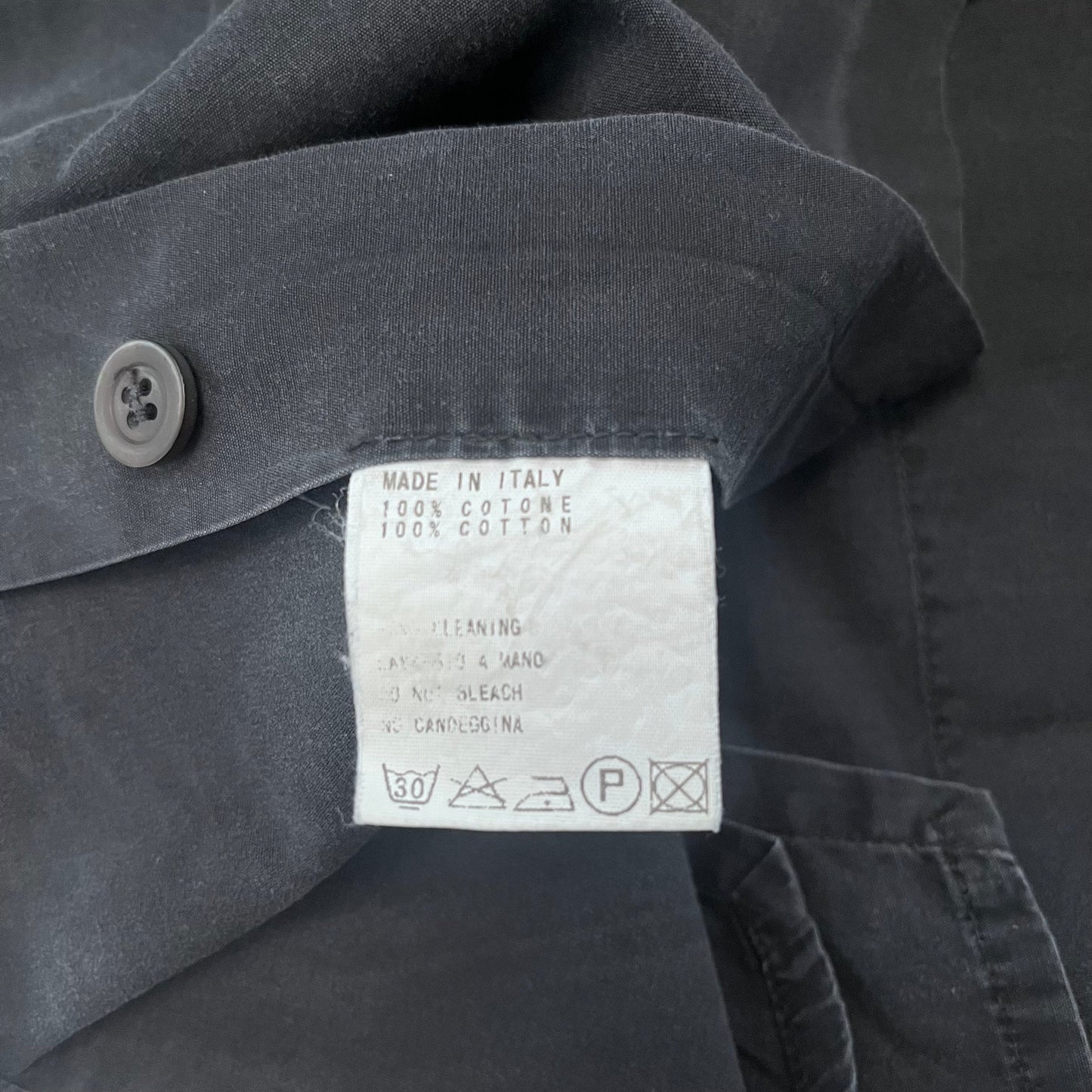 1990s dirk bikkembergs white label shirt | Black, White