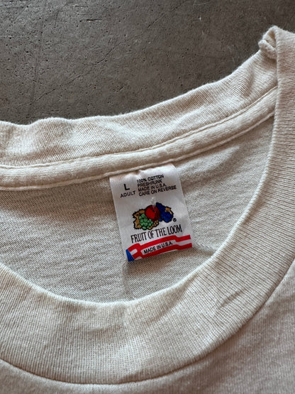 1995 REI Service Project T-Shirt - L | Beige, Red
