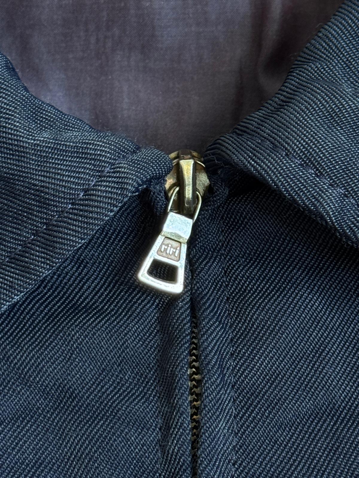 Valentino Jeans Navy Logo Patch Bomber Jacket