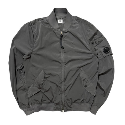 CP Company Nylon Bomber Jacket | Medium, Gray