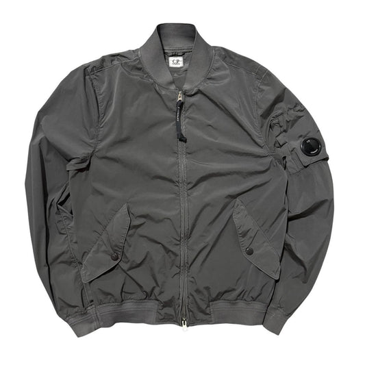 CP Company Nylon Bomber Jacket | Medium, Gray