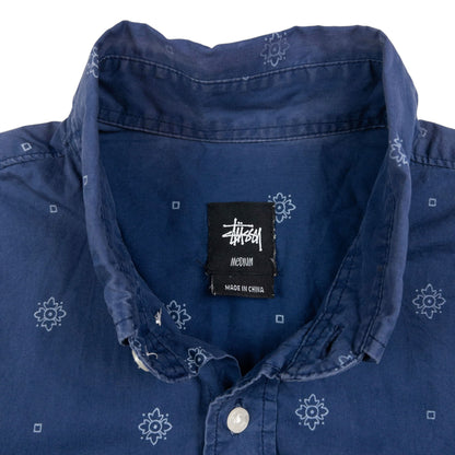 Vintage Stussy Long Sleeve Button Up Shirt Size M