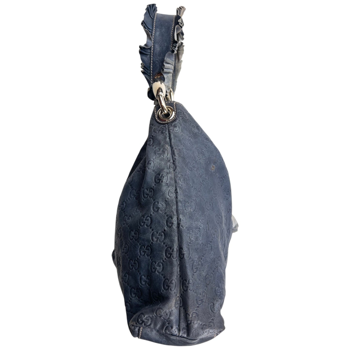 Vintage 2000s Gucci Monogram Leather Sabrina Large Hobo Shoulder Bag