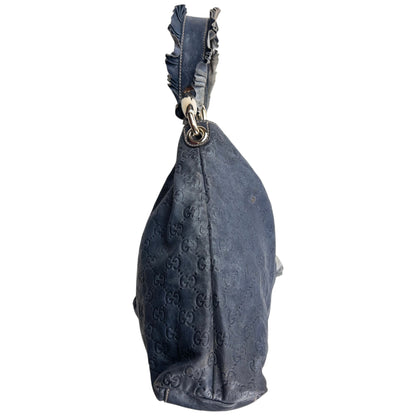 Vintage 2000s Gucci Monogram Leather Sabrina Large Hobo Shoulder Bag