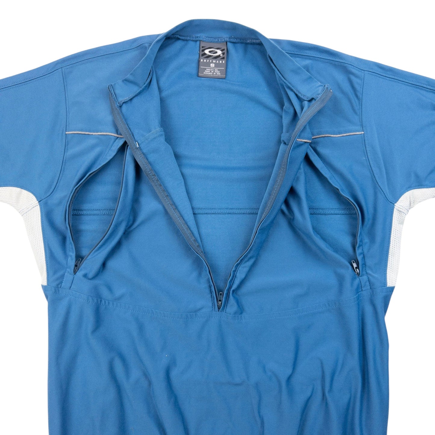 Vintage 2000s Oakley Half Zip Cycling Shirt Size S | Small, Blue