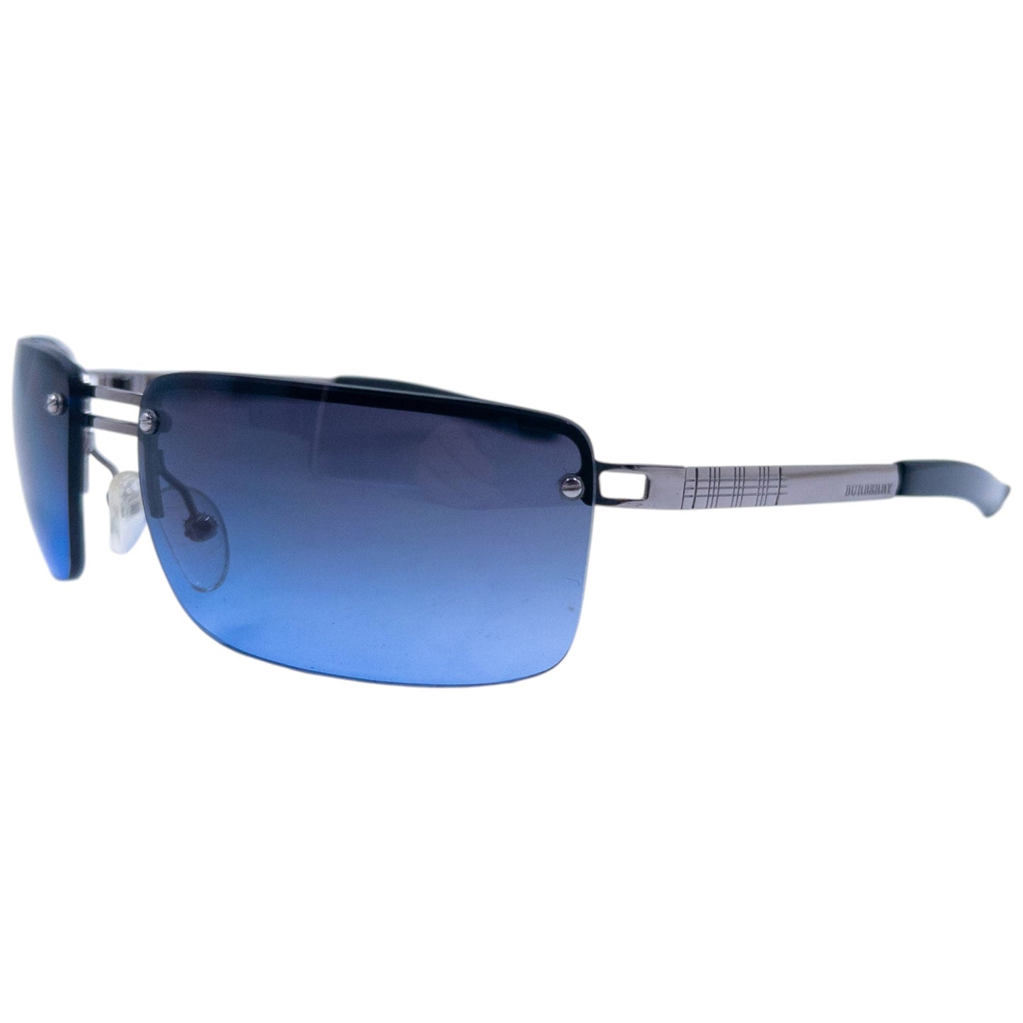 Vintage 2000s Burberry Rimless Sunglasses | O/S, Blue