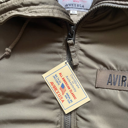 Avirex Padded Bomber Jacket With Hood - L