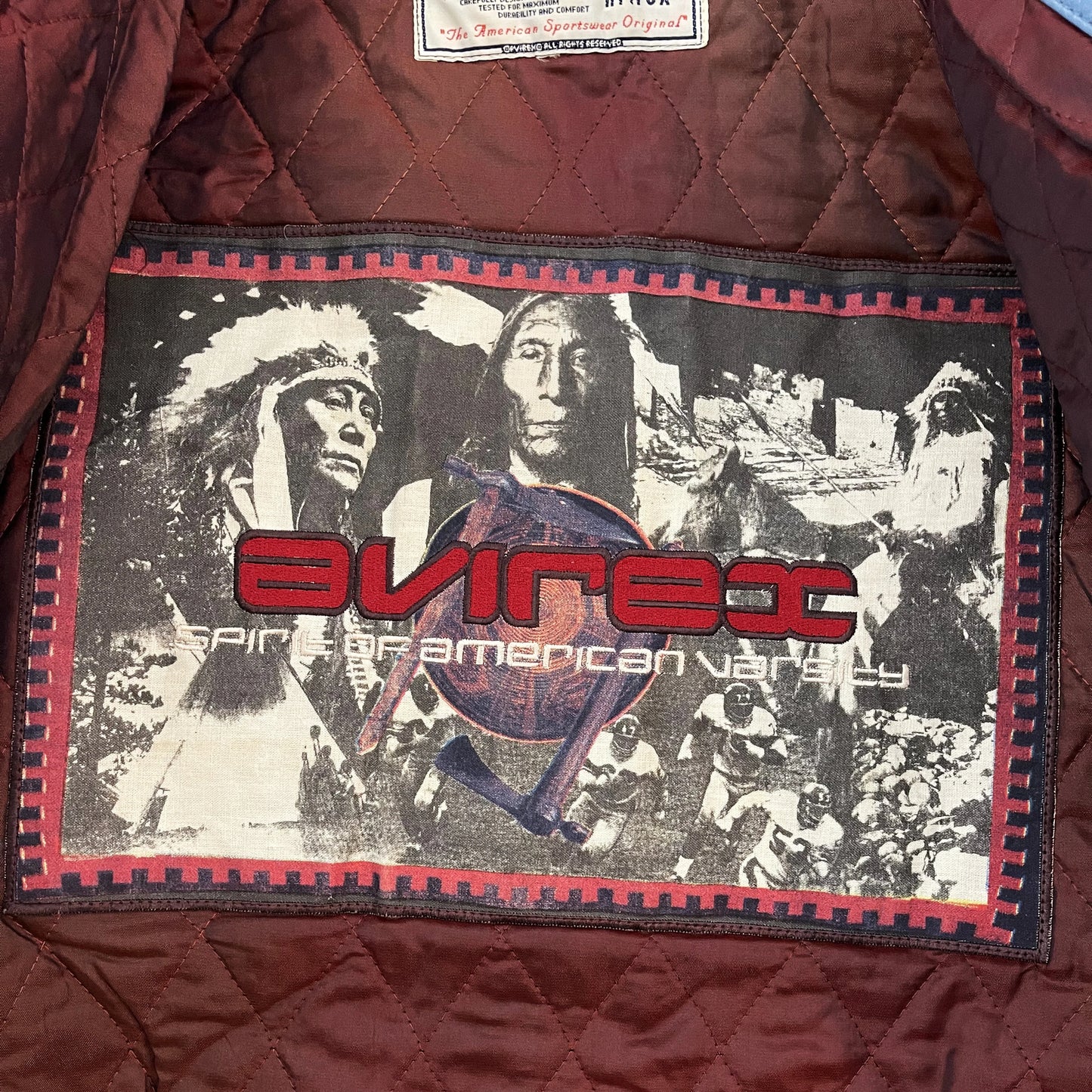 Avirex Leather Varsity Jacket - XXL