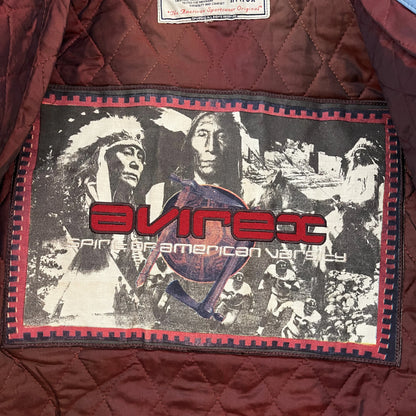 Avirex Leather Varsity Jacket - XXL