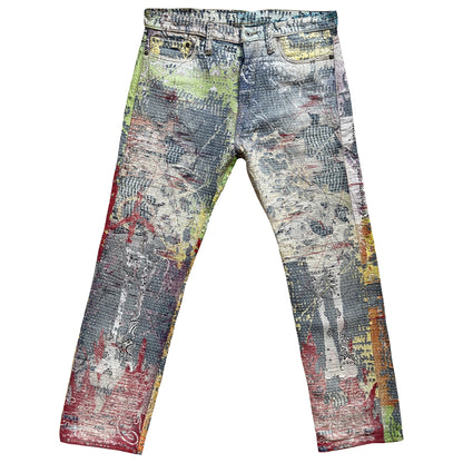 Boro Bandana Sashiko Distressed Jeans - W34"