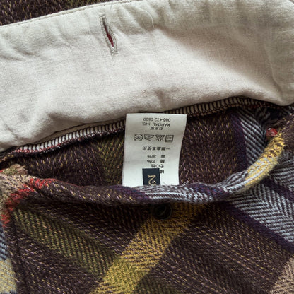 Kapital Flannel Work Shirt - M | Medium, Brown Plaid