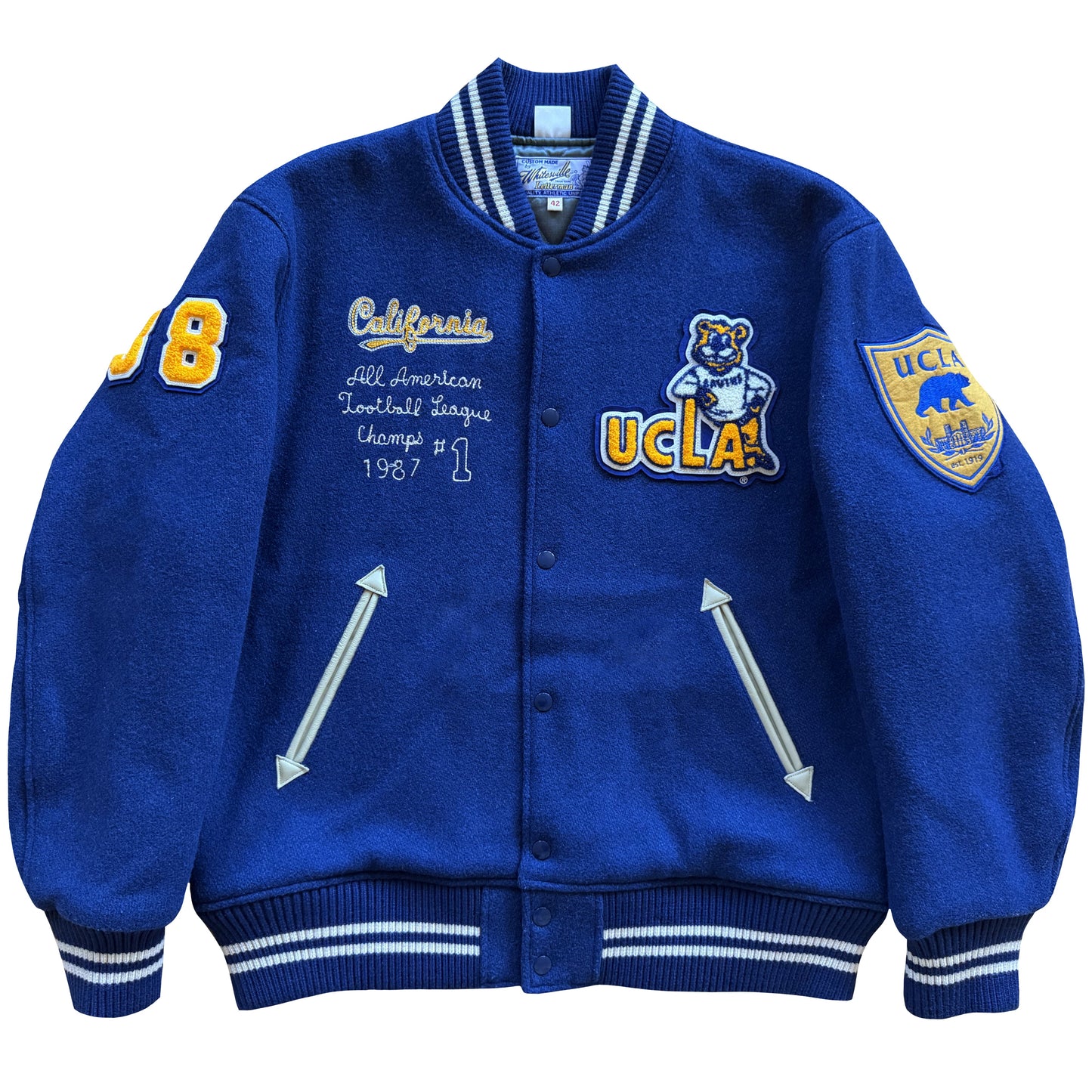 Whitesville 'UCLA' Wool Varsity Jacket - XL