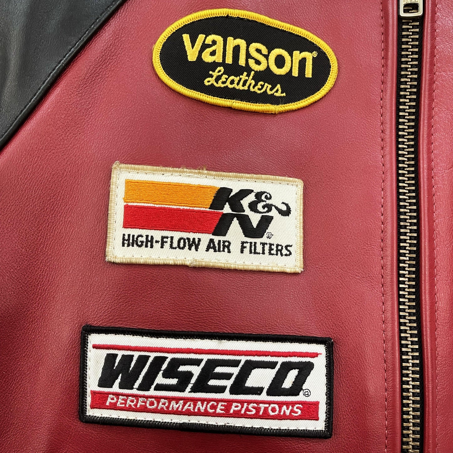 Vanson Leathers Race Team Leather Bomber Jacket - Known Source