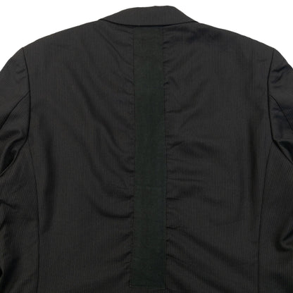 Vintage 2000s Comme Des Garçons HOMME Pinstripe Blazer Jacket Size S | Small, Black