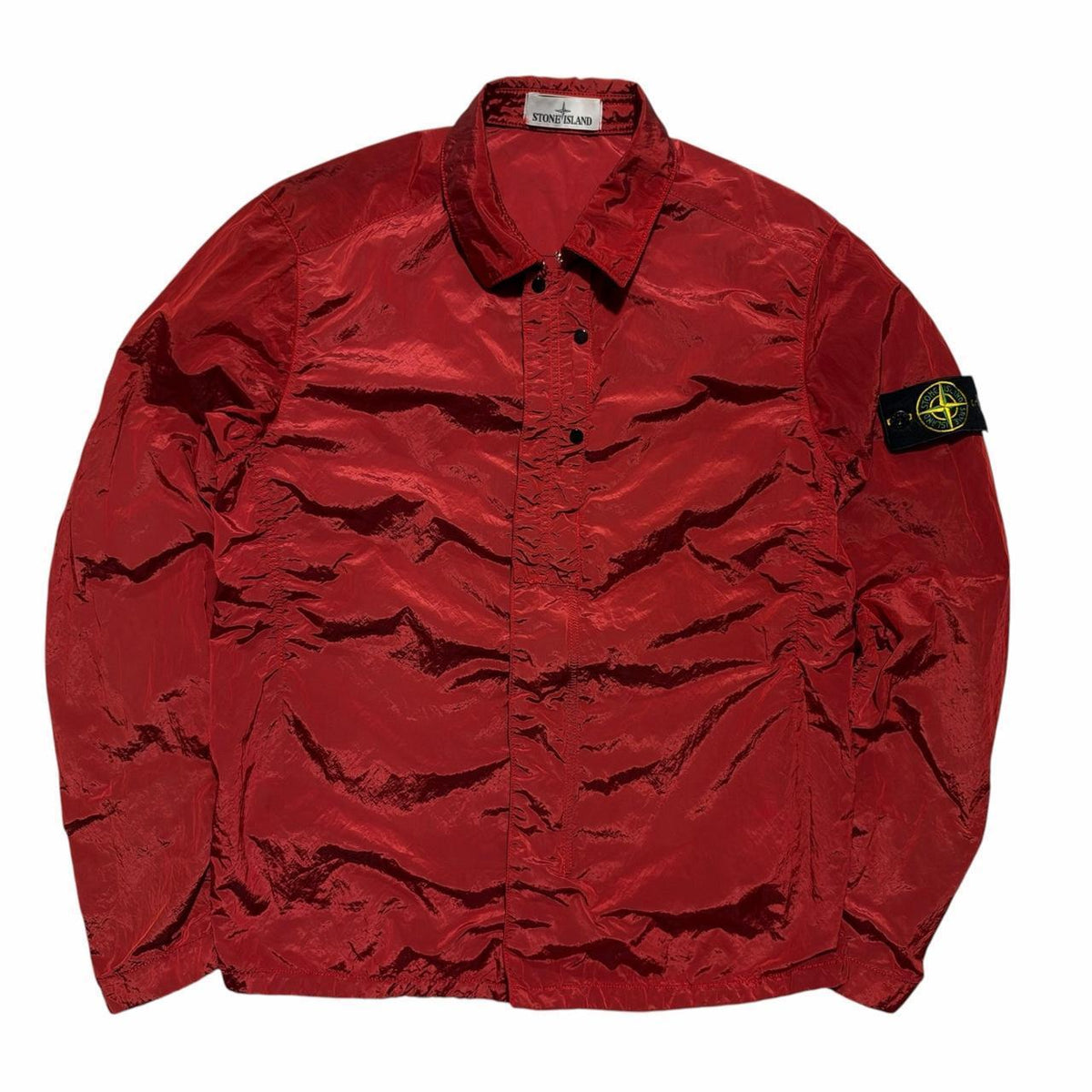 Stone Island Nylon Metal Overshirt | Medium, Red