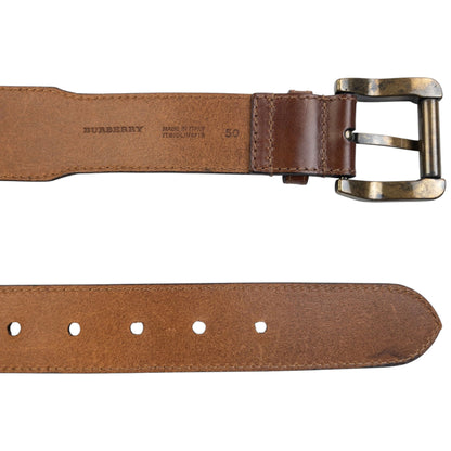Vintage 2000s Burberry Studded Leather Belt Size M | O/S, Brown