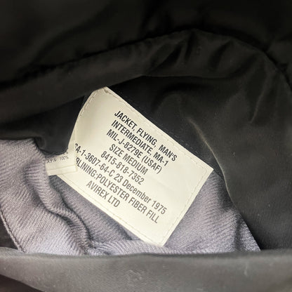 Avirex USA MA1 Bomber Jacket - M | Medium, Black