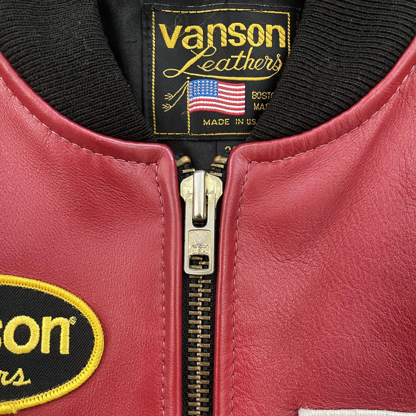 Vanson Leathers Race Team Leather Bomber Jacket - Known Source