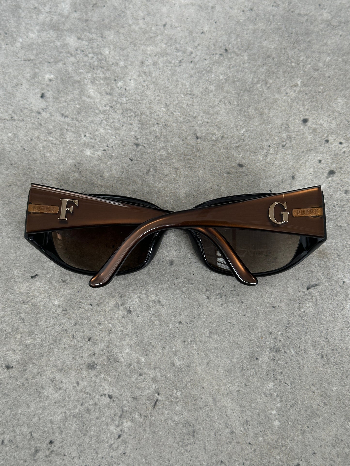 Gianfranco Ferre 1990s Oversized Rectangular Sunglasses