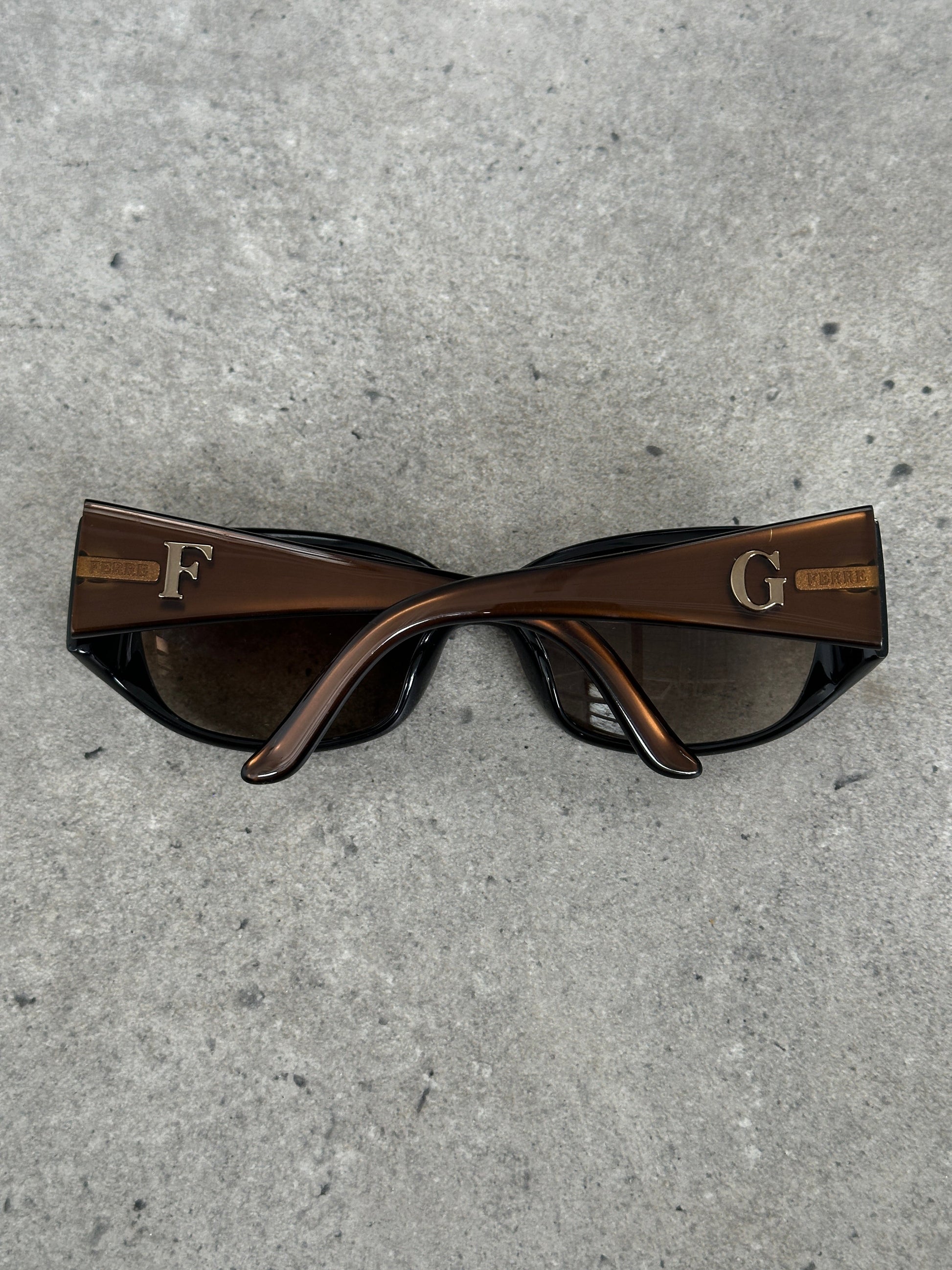 Gianfranco Ferre 1990s Oversized Rectangular Sunglasses