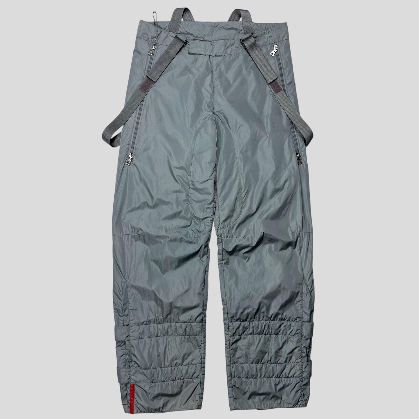 Prada Sport AW99 Bondage Strap Astro Nylon Padded Ski Trousers - IT50