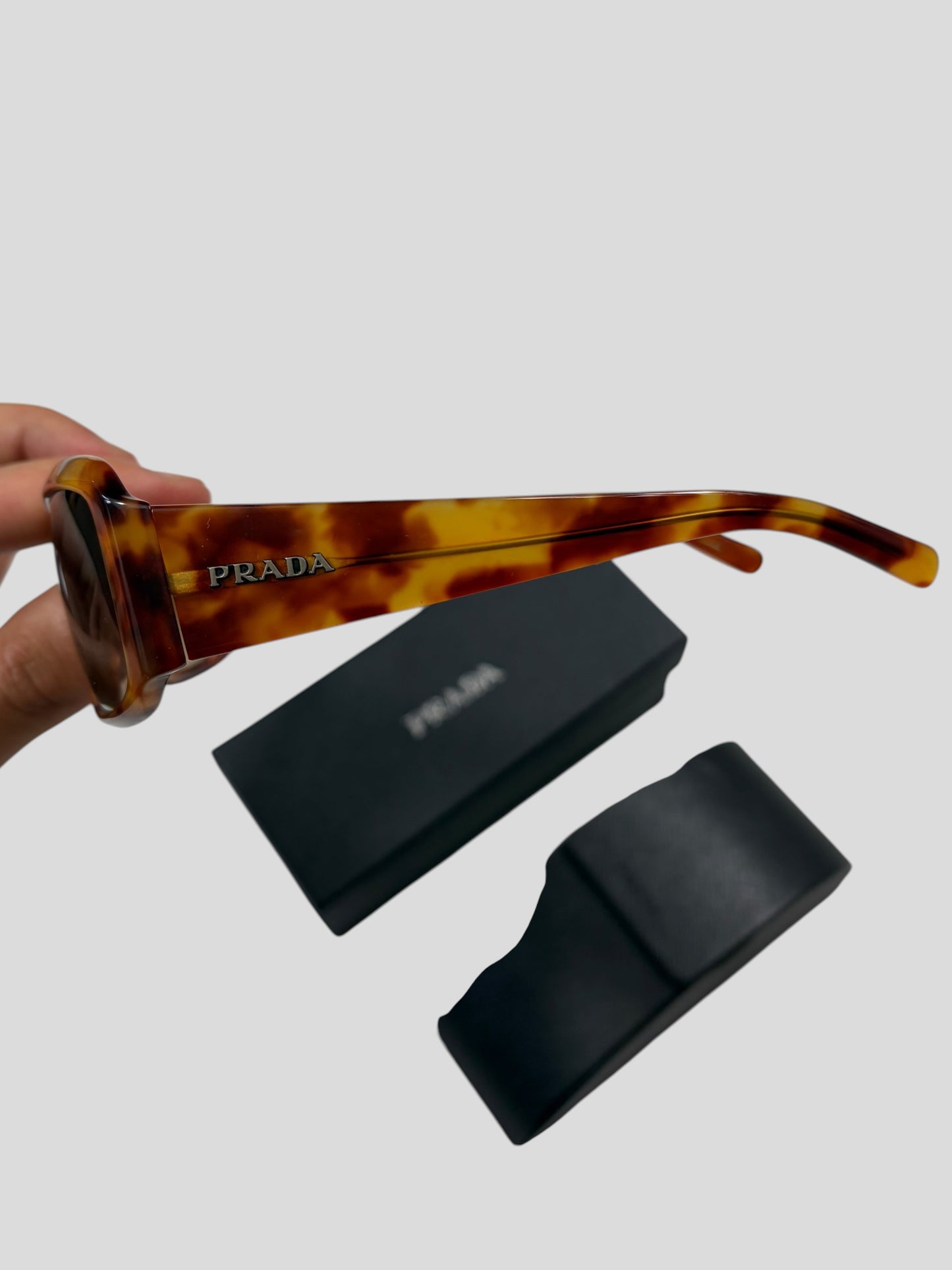 Prada Tortoiseshell Logo Square Sunglasses | O/S, Tortoiseshell