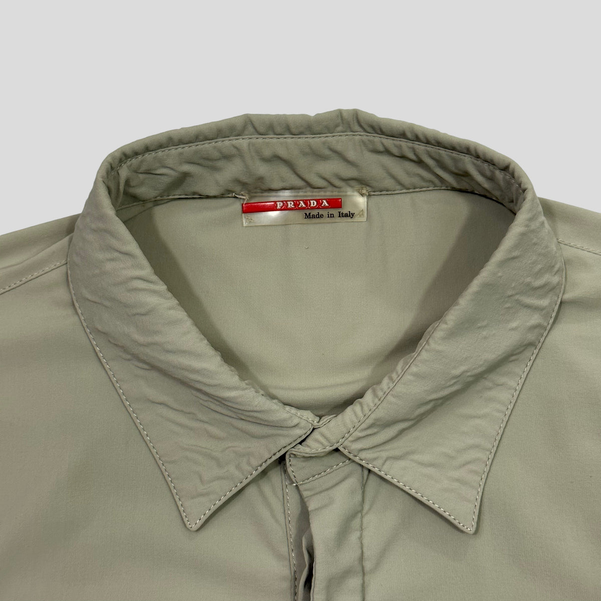 Prada Sport 00’s 1/2 Button Nylon Shirt - L/XL | Large, Multicoloured