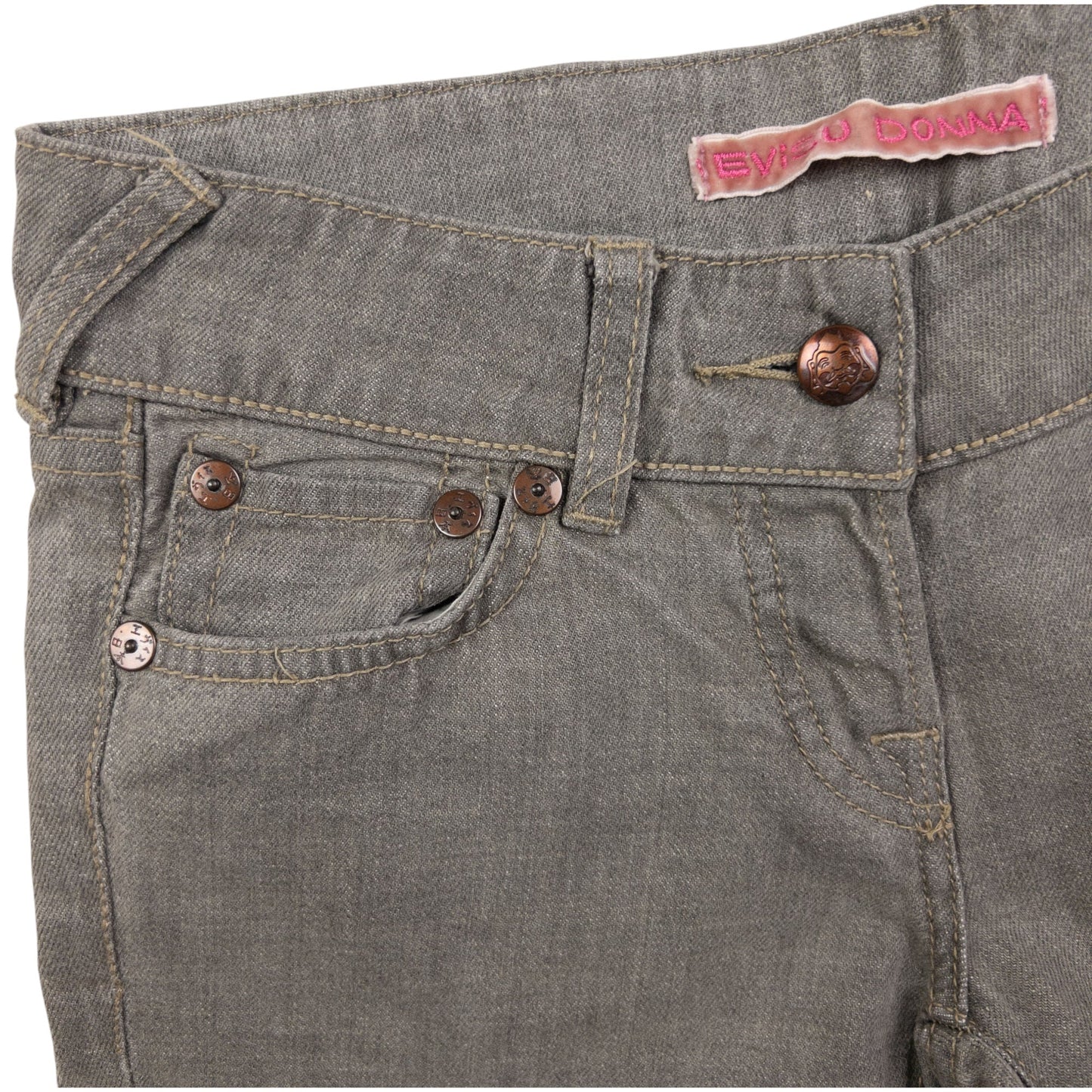 Vintage Evisu Donna Embroidered Japanese Denim Jeans Womens Size W28