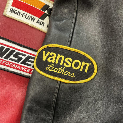 Vanson Leathers Race Team Leather Bomber Jacket - Known Source