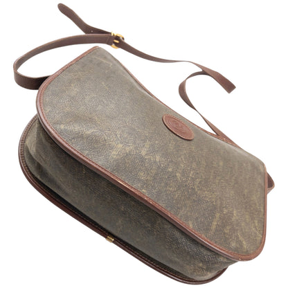 Vintage 80s Gucci Monogram Crossbody Bag | O/S, Brown