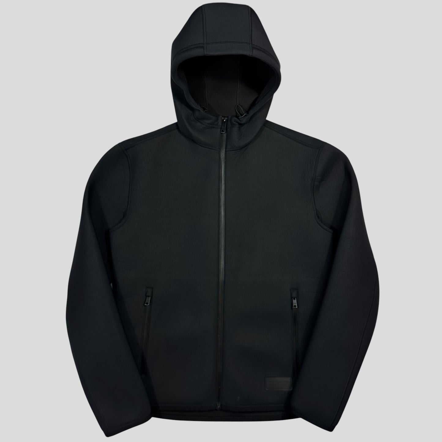 Prada Milano 2018 Technical Scuba Rubberised Race Logo Jacket - M | Default Title, Black