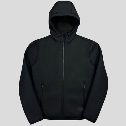 Prada Milano 2018 Technical Scuba Rubberised Race Logo Jacket - M | Default Title, Black