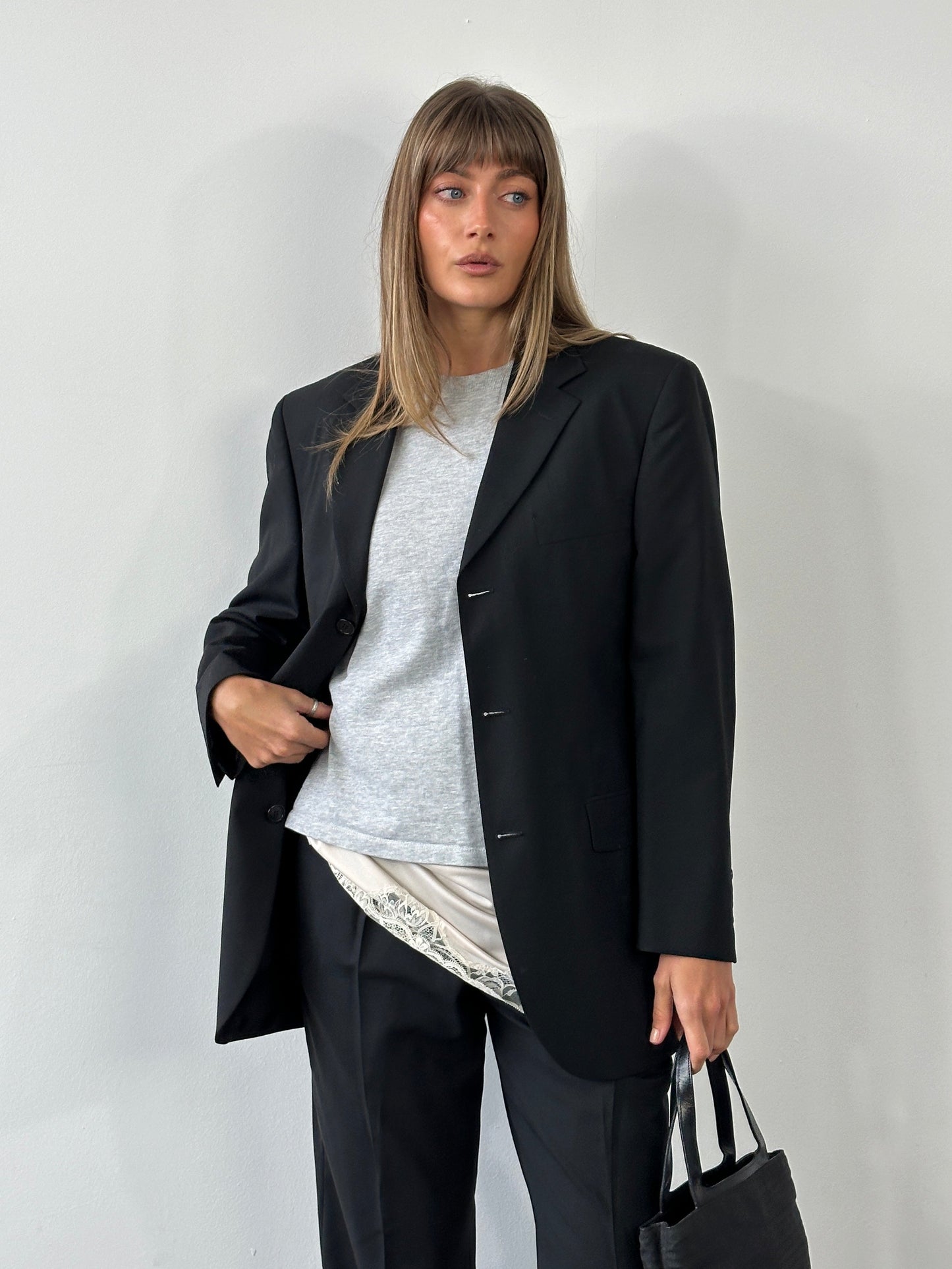 Yves Saint Laurent Pour Homme Pure Wool Single Breasted Suit - 38S/W30