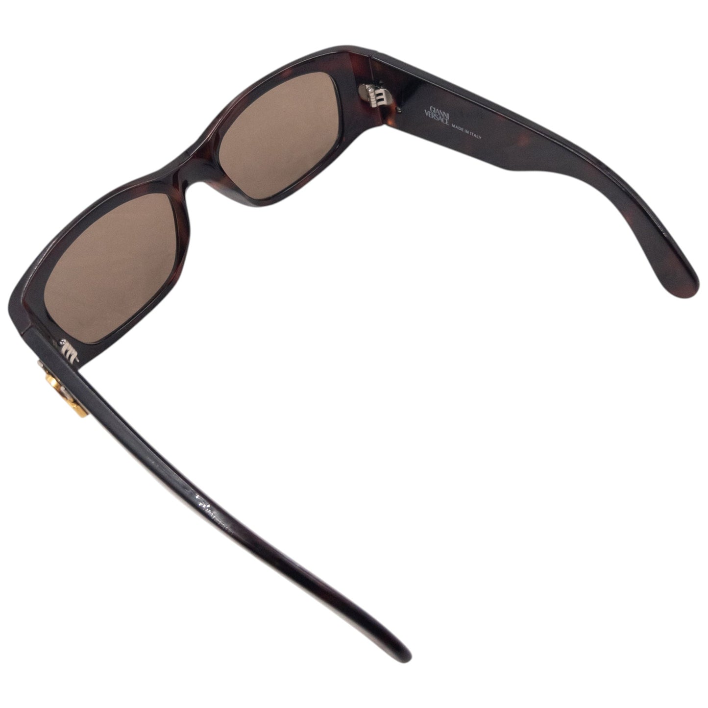 Vintage 90s Gianni Versace Tortoise Shell Sunglasses | O/S, Brown