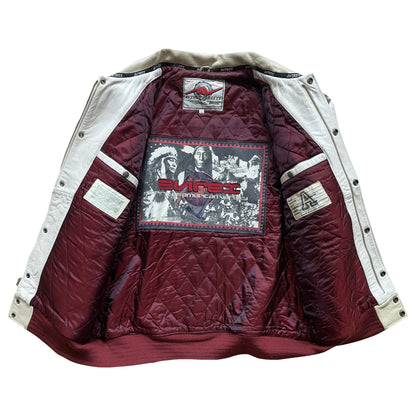 Avirex USA Leather Varsity Jacket - L / XL