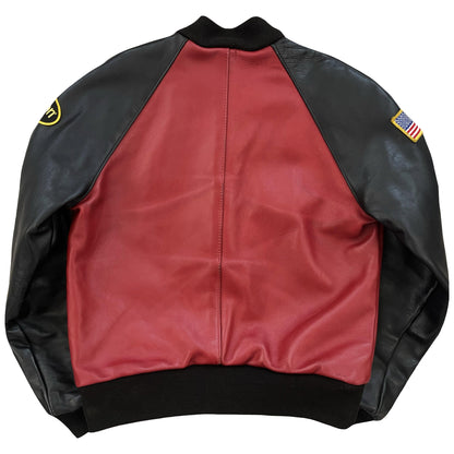 Vanson Leathers Race Team Leather Bomber Jacket - Known Source