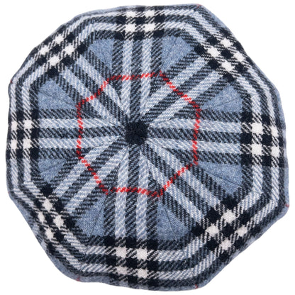 Vintage 90s Burberry Nova Check Wool Hat | O/S, Blue