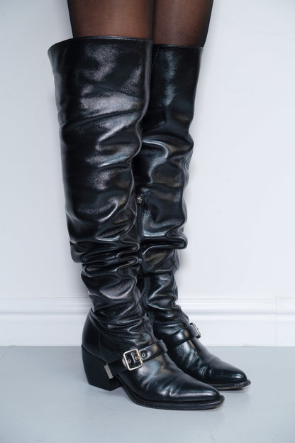 CHLOE THIGH HIGH BOOTS (EU 41) | DEFAULT TITLE, Black