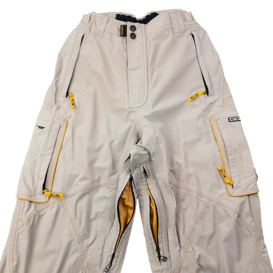 Vintage 2000s Oakley Snowboarding Trousers Size L | Large, Beige