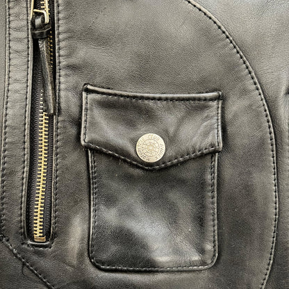 Avirex Leather Biker Motorcycle Jacket - S / M