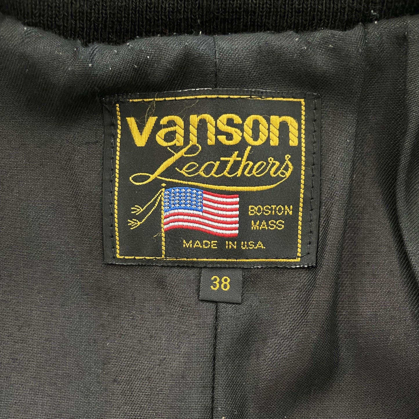 Vanson Leathers Race Team Leather Bomber Jacket - Known Source