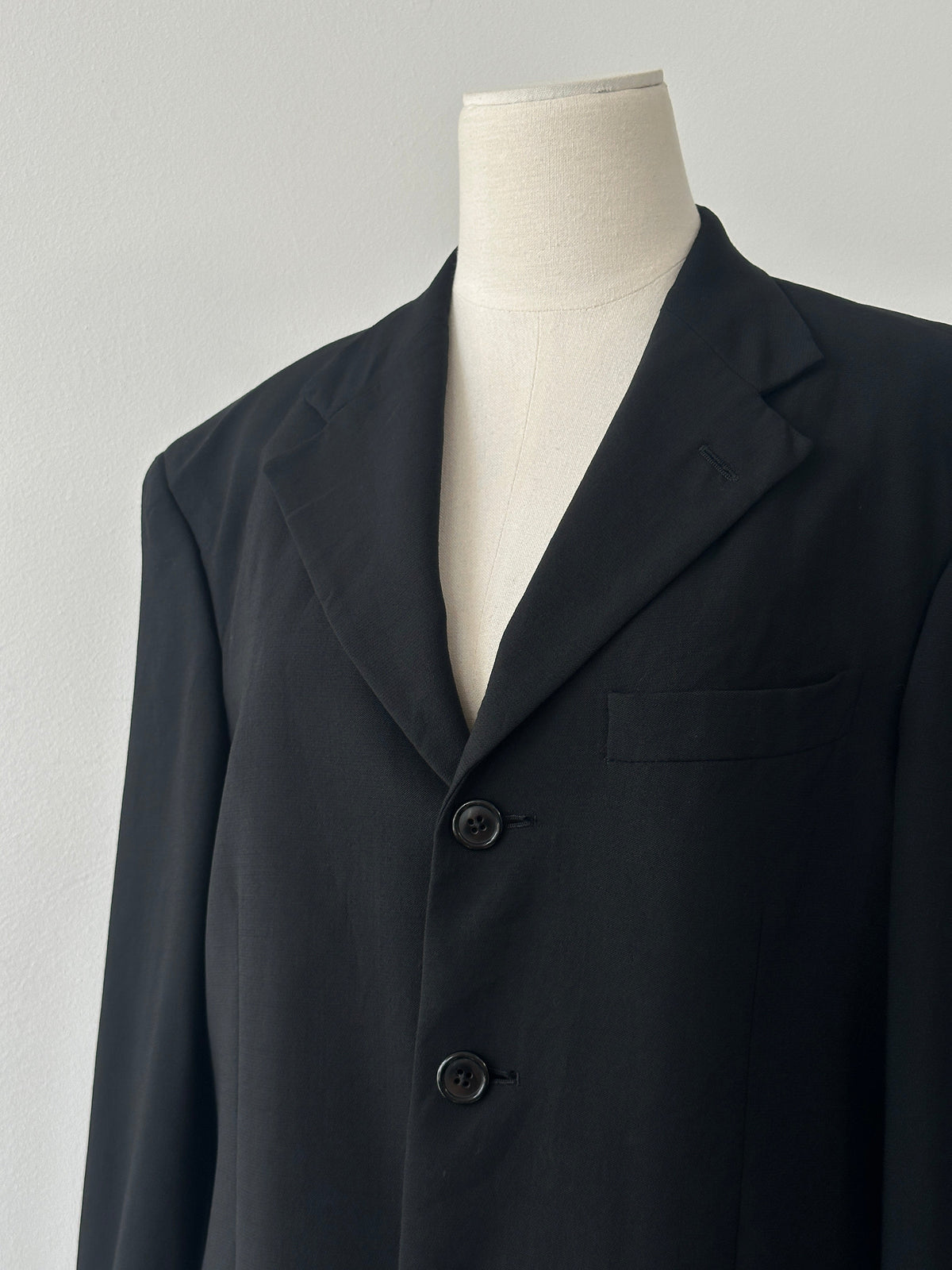 Givenchy 1990s Wool Single Breasted Blazer - M