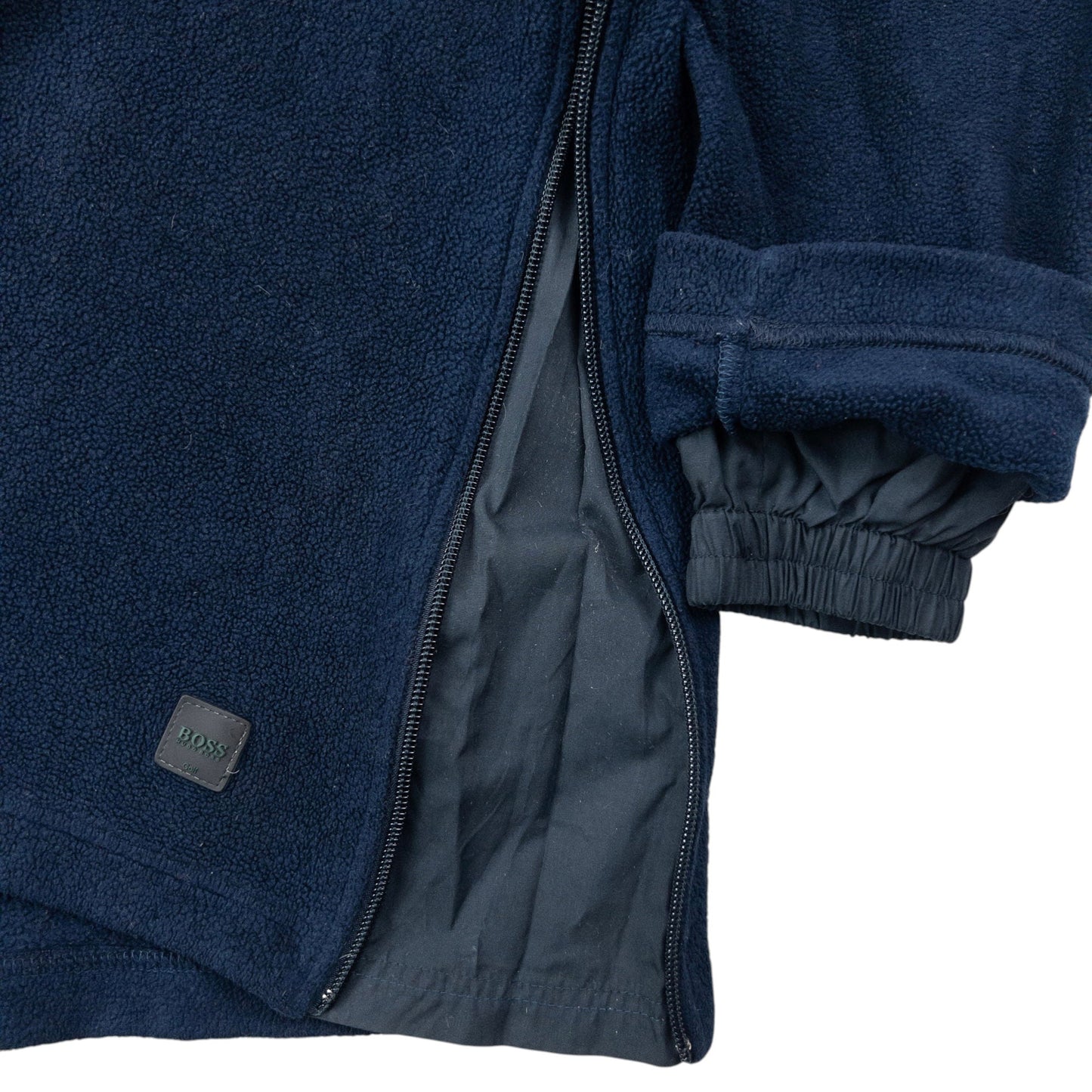 Vintage Hugo Boss Q Zip Fleece Hoodie Size M | Medium, Navy