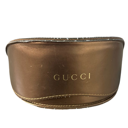 Gucci Sunglasses In Marble White & Gold
