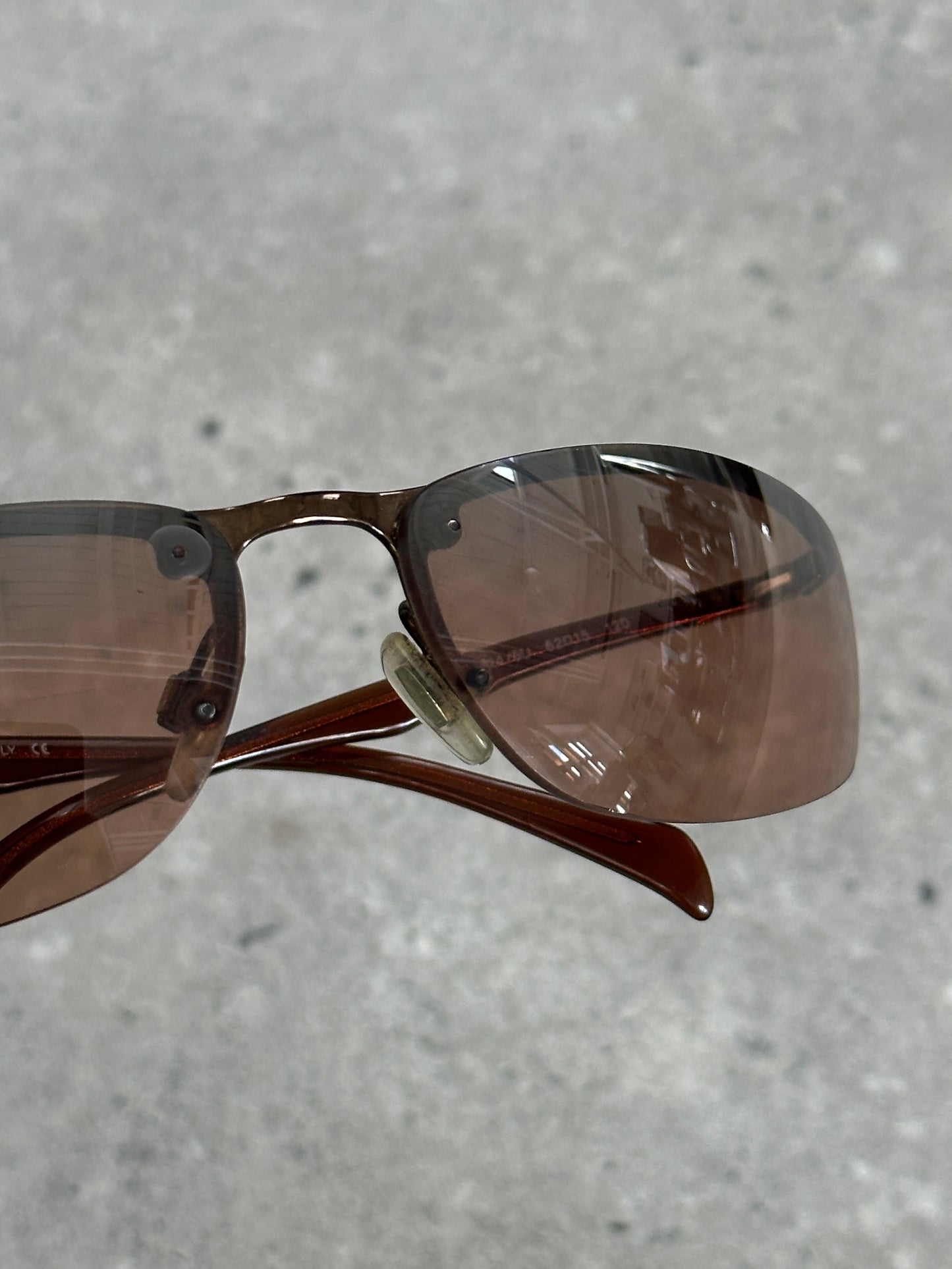 Donna Karan 2000s Rimless Rectangular Sunglasses