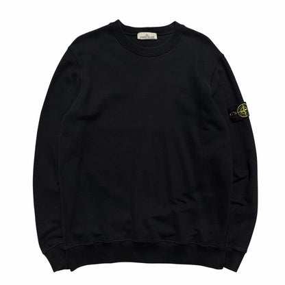 Stone Island Black Pullover Crewneck | XL, Black