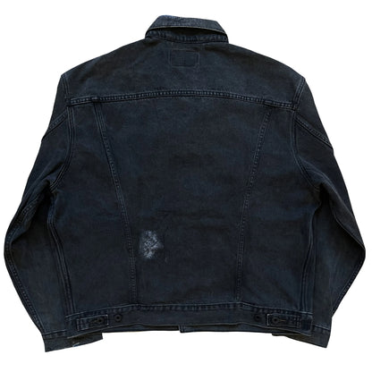 Boro Sashiko Distressed Denim Trucker Jacket - XL