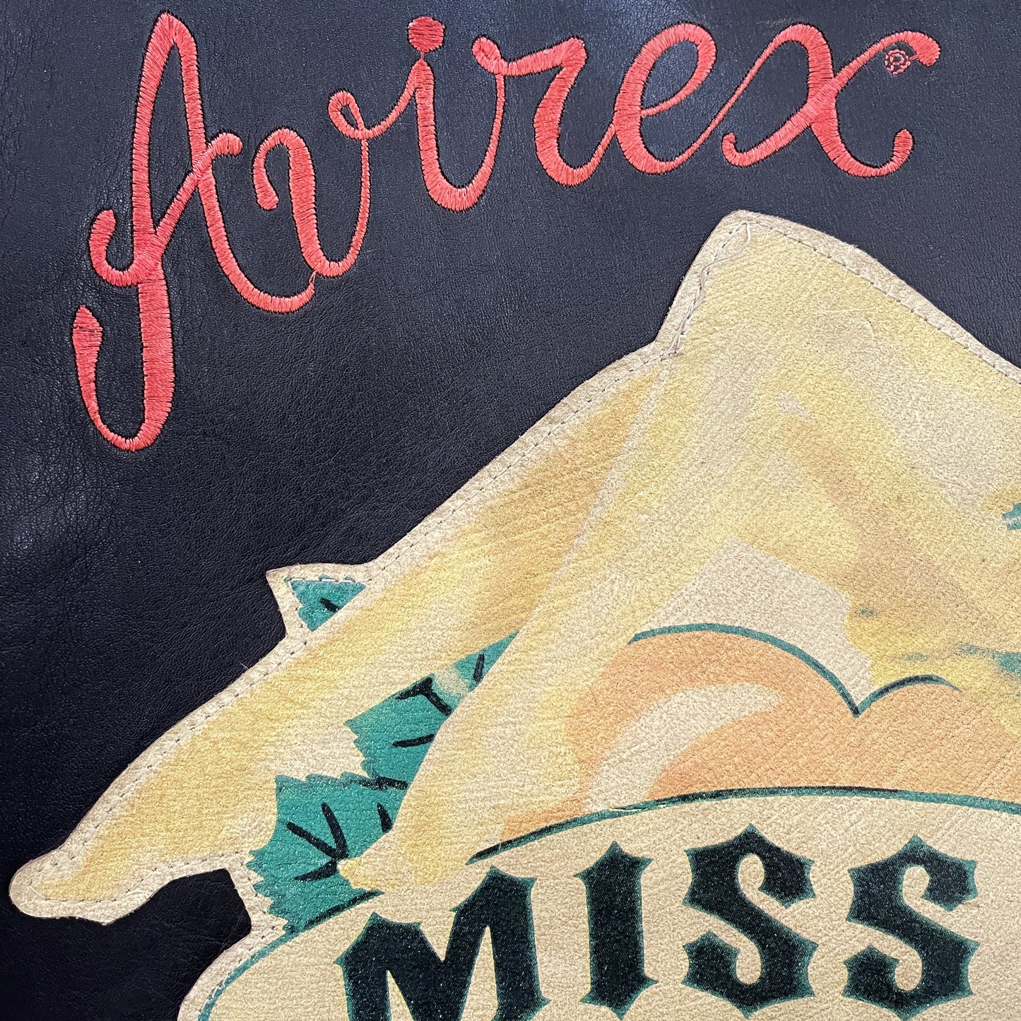 Avirex Leather Biker Motorcycle Jacket - S / M