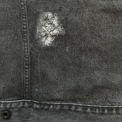 Boro Sashiko Distressed Denim Trucker Jacket - XL